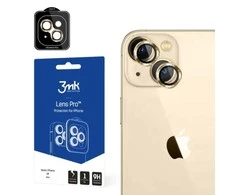 Apsauginis stiklas kamerai Apple iPhone 14 Plus 9H 3mk Lens Protection Pro series lens - auksinis