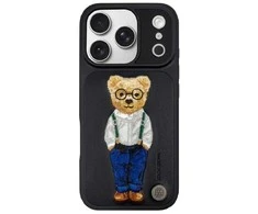 Dėklas 4Tel Zuck Bear London Classic do Iphone 17 Pro Juodas TTT