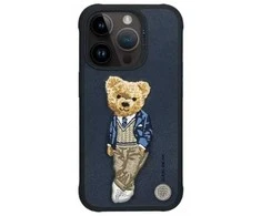 Dėklas 4Tel Zuck Bear London Classic do Iphone 17 Pro Max Navy TTT