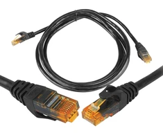 8P8C CAT6e UTP Connection network Cable (patchcord) 1.5m juodas