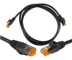 8P8C CAT6e UTP Connection network Cable (patchcord) 1m juodas