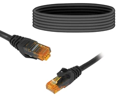8P8C CAT6e UTP Connection network Cable (patchcord) 10m juodas