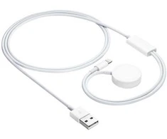 Akyga AKYGA AK-SW-43 USB įkrovimo laidas Apple Watch Ultra 2 Series 987654321 + Lightning kištukas 1m