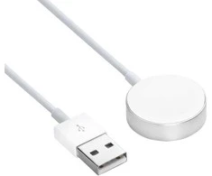 USB kabelis Apple Watch Ultra 2 / Series 9/8/7/6/5/4/3/2/1 Akyga AK-SW-44 Aliuminio Alloy 1m