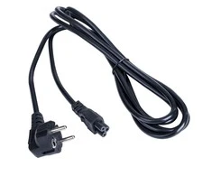 IEC C5/IEC C7 maitinimo laidas su dobilo lapo formos išvestimi - 3 m juodas - Akyga AK-NB-10A
