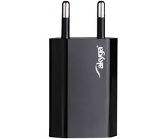 AKYGA Įkroviklis jungiama į tinklą AK-CH-03BK 5W USB-A 5V / 1A juoda