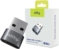 Allity Sp. z o.o. Allity adapter ABA-101 OTG USB-C to USB pilkas