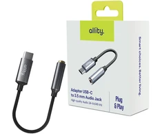 Allity Sp. z o.o. Allity adapter ABA-200 USB-C to jack 3,5mm pilkas