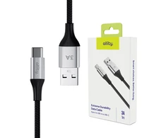 Allity Sp. z o.o. Allity cable AUC-01 USB-A - USB-C 1.0 m 3A juodas