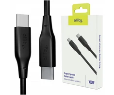Allity Sp. su o.o. Allity cable AUC-02 USB-C - USB-C 2.0 m 100W juodas