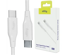 „Allity“ kabelis AUC-02 USB-C - USB-C 2.0 m 60W baltas