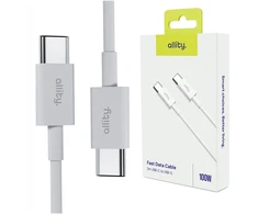 „Allity“ kabelis AUC-03 USB-C - USB-C 2.0 m 100W baltas