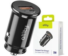 Allity Sp. z o.o. Allity car charger ACC-100-30WAC 1x USB-C 1x USB-A 30W juodas