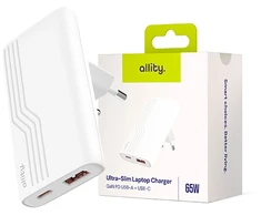 Allity Sp. z o.o. Allity GaN PD QC charger ATC-02-65WAC 1x USB-C 1x USB-A 65W baltas