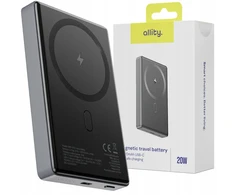 Allity Sp. z o.o. Allity Sp. su o.o. Allity wireless power bank APB-300 PD QC 20W 10000 mAh magnetic pilka