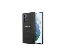 Mercedes Benz Samsung Galaxy S22 Plus Mercedes AMG Odinis Dėklas Debossed Lines (AMHCS22MGSEBK) juodos spalvos