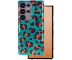 Coolcasc Gyvūnų rašto dėklas, skirtas „Samsung Galaxy S25 Ultra Crazy Cheetah“