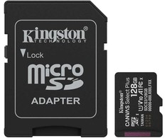 Kingston Technology Deutschland Kingston memory card 128GB Micro SDXC Canvas Select Plus Gen3 150MB/s A1 Card + Adapteris