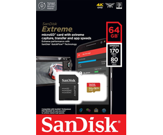 Western Digital Ireland „SanDisk“ atminties kortelė „Micro SD UHS-I 64GB“ SDSQXAH-064G-GN6MA