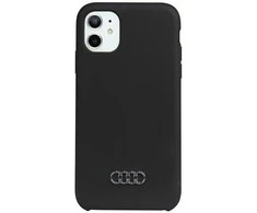 Audi telefono dėklas iPhone 11 AU-LSRIP11-Q3/D1-BK juodas hard telefono dėklas Silikoninis