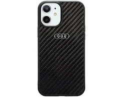 Audi Carbon Fiber Apple iPhone 11 / Xr 6.1" dėklas telefonui juodos spalvos AU-TPUPCIP11-R8/D2-BK