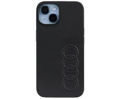 Apple iPhone 14 Audi Synthetic odinis dėklas (AU-TPUPCIP14-TT/D1-BK) juodos spalvos