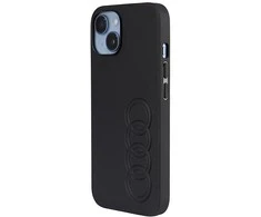 Apple iPhone 14 Audi Synthetic odinis dėklas (AU-TPUPCIP14-TT/D1-BK) juodos spalvos