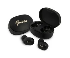 GUESS belaidės ausinės bluetooth TWS + docking station GUTWST30BK juodas