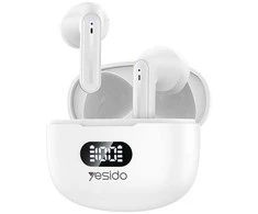 Ausinės YESIDO EARPHONES TWS19 (Enc) BT 5.3 Baltas