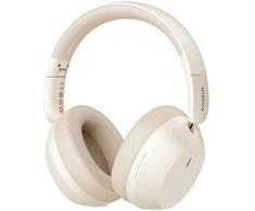 Baseus Belaidės Bluetooth 5.3 ausinės Bass 35 Max su mikrofonu, baltos