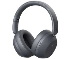 Baseus Belaidės Bluetooth 5.3 ausinės Bass 35 Max su mikrofonu, pilkos