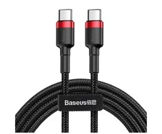 Baseus Cafule kabelis USB-C PD 2.0 QC 3.0 60W 2m - Juodas / Raudonas