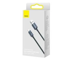 Baseus Crystal USB - USB-C laidas 100W 1.2m - Juodas