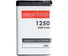 BAT. MAXXIMUS NOK 5220XM/6303 1250 LIONc3-01/c5/c6-01