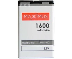 BAT. MAXXIMUS NOK 5800/5230 1600 LIONC3/N900/X6 16GB/
