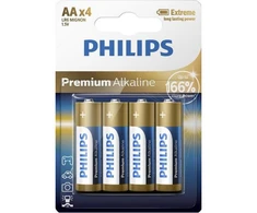 Baterija PHILIPS AA LR6 4pcs Premium Alkaline