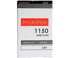 BATTERY MAXXIMUS NOKIA E66 1150mAh Li-ion BL-4U