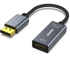 BENFEI adapter active DisplayPort to HDMI 4K 60Hz pilka
