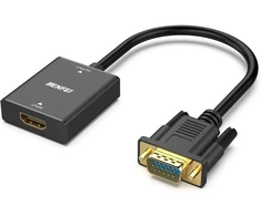 Baseus BENFEI adapter HDMI to VGA unidirectional with audio jack 3.5mm juodas