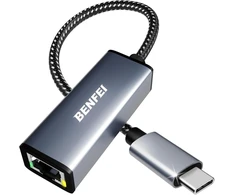 4Kom BENFEI adapter USB C to RJ45 pilka