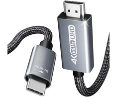 BENFEI cable USB C to HDMI 4K 60Hz 0,9 m pilka