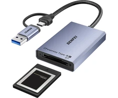 BENFEI card reader USB-C USB-A 3.2 Gen 2 for CFexpress Type B 10Gbps pilka