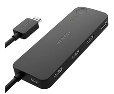 BENFEI switch HDMI 4 port 4K 60Hz 2K 144Hz HDCP 2.3 juodas