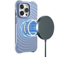 Telforceone Magnetinis dėklas Circle Mag telefonui iPhone 13 Pro 6,1, mėlynas
