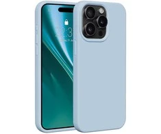 Dėklas Telforceone Etteri Silicone Apple iPhone 15 Pro Max 6,7" žydros spalvos