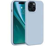 Dėklas Telforceone Etteri Silicone Apple iPhone 15 6,1" žydros spalvos
