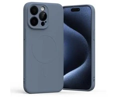 Dėklas Blue Mercury Semi-Silicone MagSafe for iPhone 15 Pro Max sierra mėlynas