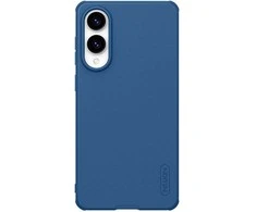 „Nillkin Super Frosted Shield Pro“ dėklas, skirtas „Samsung Galaxy S25 Edge“, mėlynas