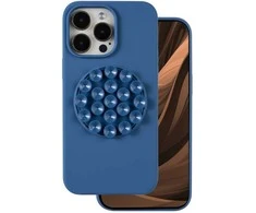 Dėklas Blue Silicone Stick case for iPhone 15 Pro Max 6,7" mėlynas