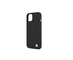 BMW BMHCP13SSILBK Apple iPhone 13 mini 5,4″ juodos spalvos kietas dėklas Silicone Signature